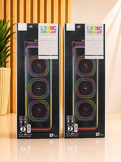 BRODU DUAL 8 İNC WOOFER PARTY SPEAKER IKARAOKE BOX