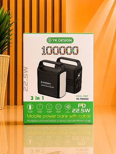 PB 5062 100000 MAH POWERBANK 3İN1 FENERLİ