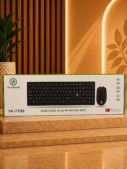 YK 7100 KABLOSUZ KLAVYE MOUSE SETİ