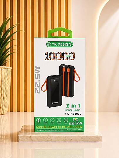 YK PB5000 2İN1 22.5W PD POWERBANK