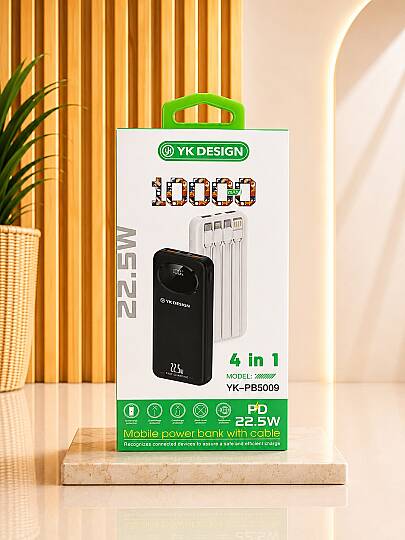 YK PB5009 10000 MAH 4İN1 3A POWERBANK 22.5W
